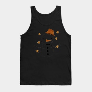 Christmas Winter snowman face Classic Tank Top